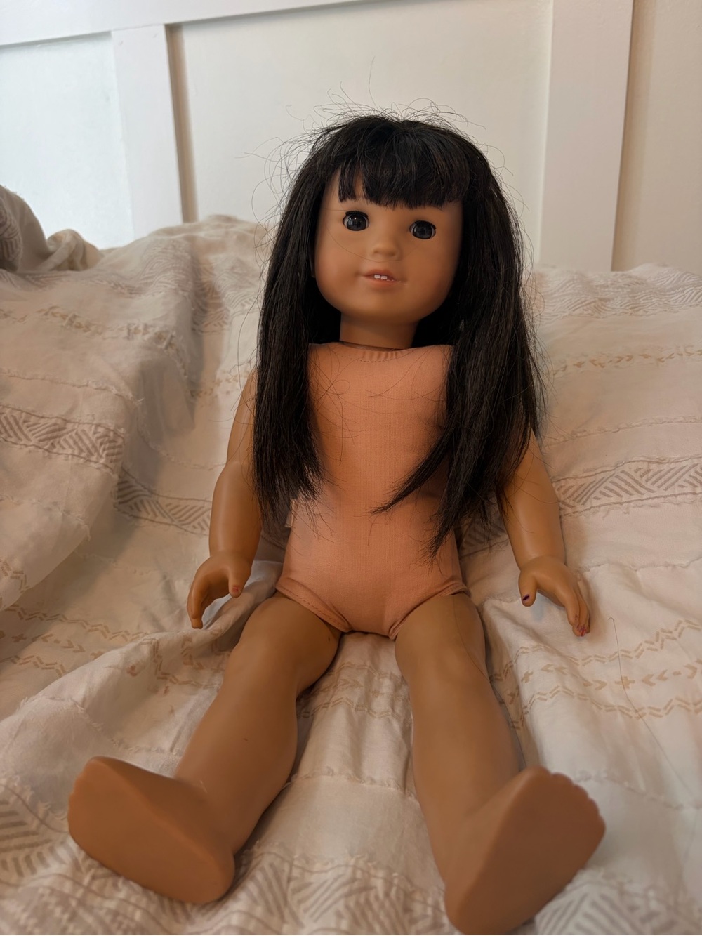 American Girl Ivy Ling Doll Retired 18” Pierced Ears Black Hair – Believed Ivy